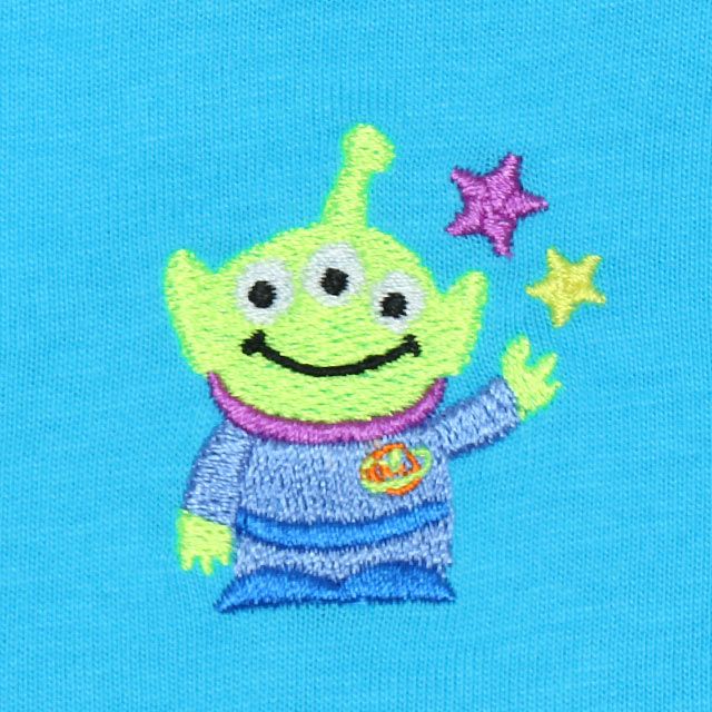 【ベビードール】エイリアン 親子お揃い 刺繍Tシャツ 5066K os21