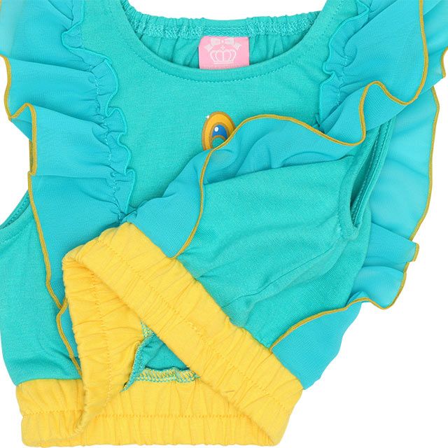 【ベビードール】ジャスミン なりきるワンピース 5127K / ベビーサイズ キッズ トップス 半袖 上下セパレート ズボン パンツ シフォン フリル ウエスト総ゴム プリンセス 仮装 コスチューム コスプレ