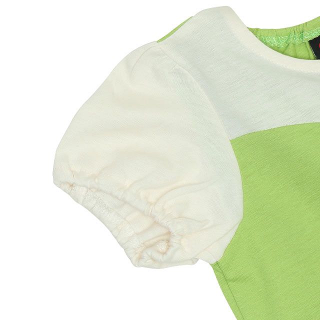 【ベビードール】ティンカーベル なりきるワンピース 5127K / ベビーサイズ キッズ トップス 半袖 チュール パフスリーブ ウエストゴム入り 仮装 コスチューム コスプレ