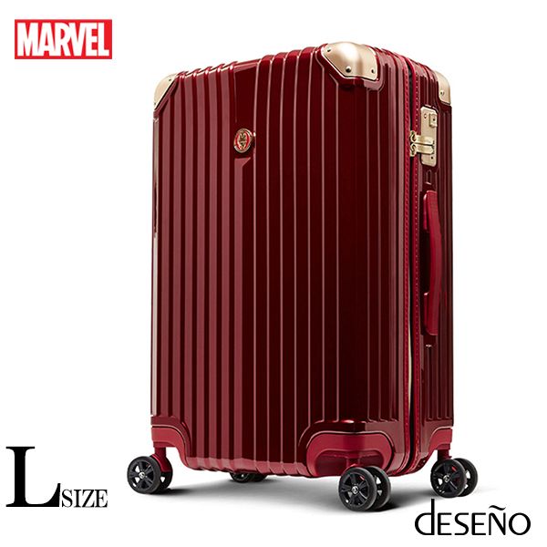 【deseno】マーベル　アイアンマン　スーツケース　ジッパータイプ