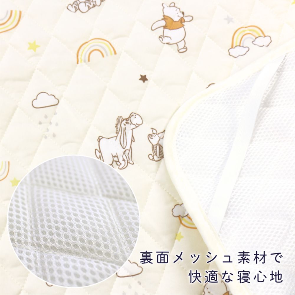 プー＆フレンズ 冷感 キルトパッド 選べる2サイズ ひんやり 接触冷感 NZ2826-A/B