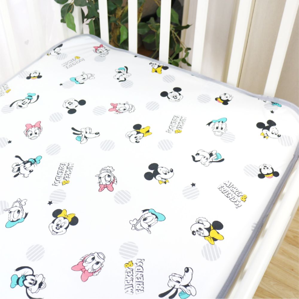 ミッキー＆フレンズ 冷感 防水シーツ 選べる2サイズ ひんやり 接触冷感 NZ2827-C/D