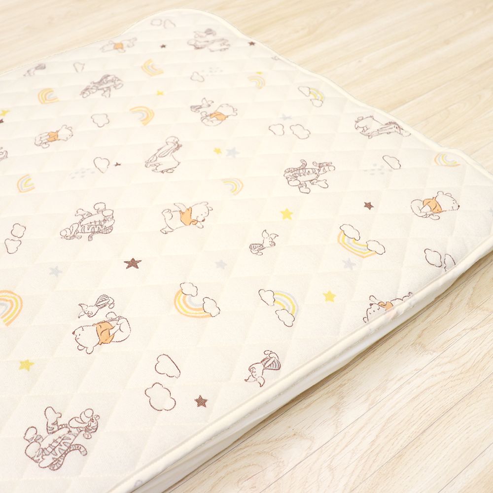 プー＆フレンズ キルトパッド 選べる2サイズ 裏面メッシュ 綿100％ パイル 吸水加工 NZ3222-O/P