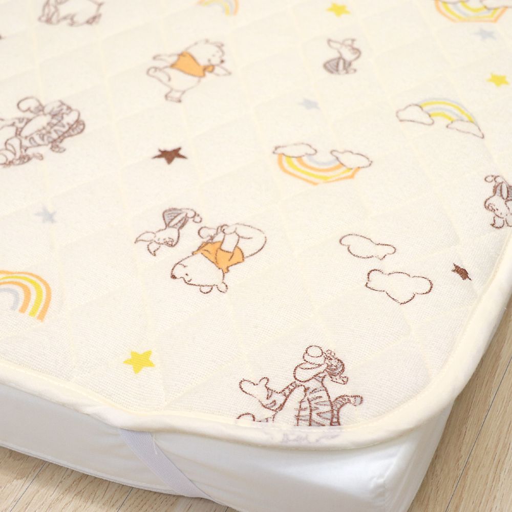 プー＆フレンズ キルトパッド 選べる2サイズ 裏面メッシュ 綿100％ パイル 吸水加工 NZ3222-O/P