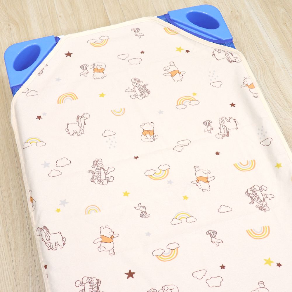 プー＆フレンズ 防水 コットカバー  裏面防水 綿100％ パイル 吸水加工 ネームタグ付き 選べる2サイズ NZ3222-Q/R