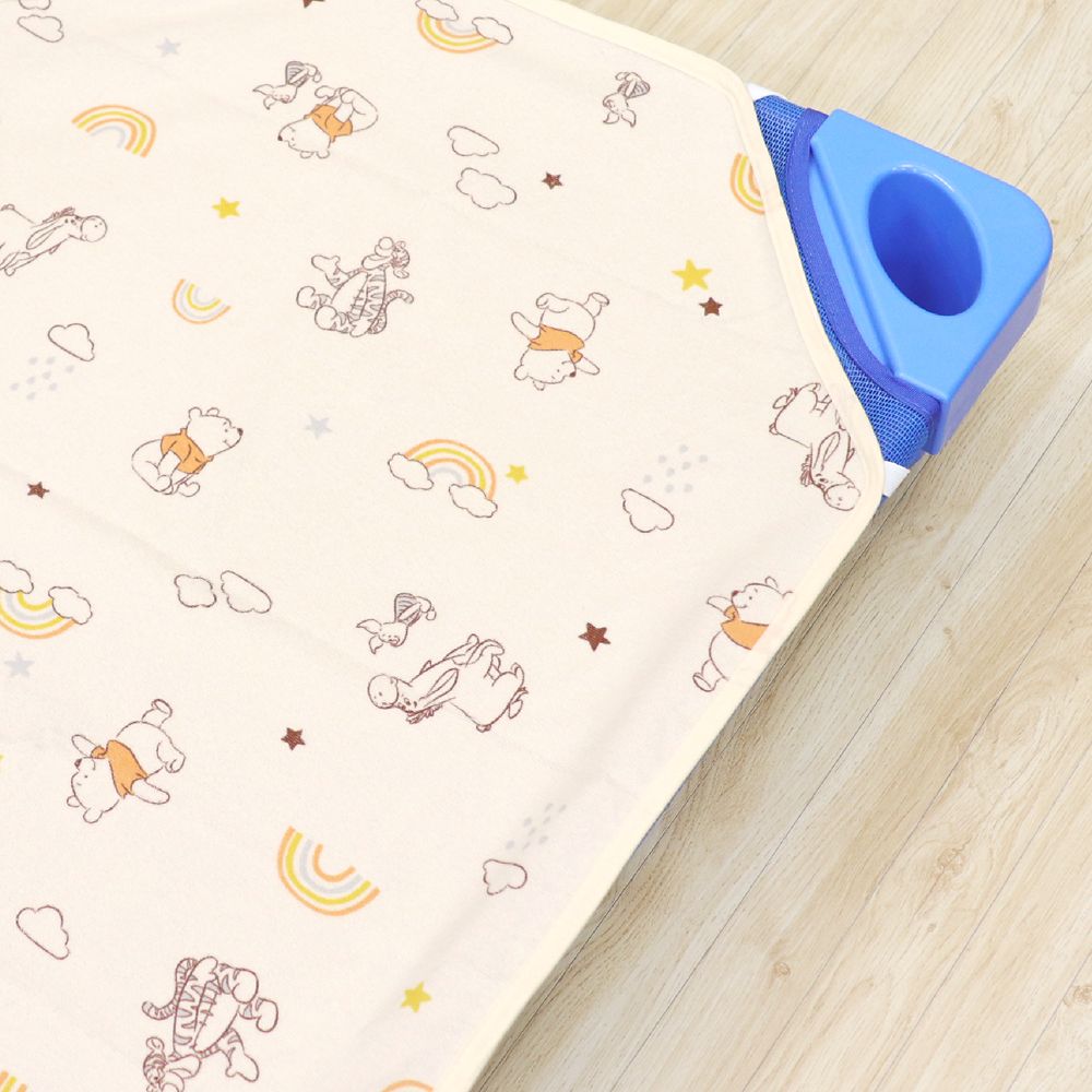 プー＆フレンズ 防水 コットカバー  裏面防水 綿100％ パイル 吸水加工 ネームタグ付き 選べる2サイズ NZ3222-Q/R