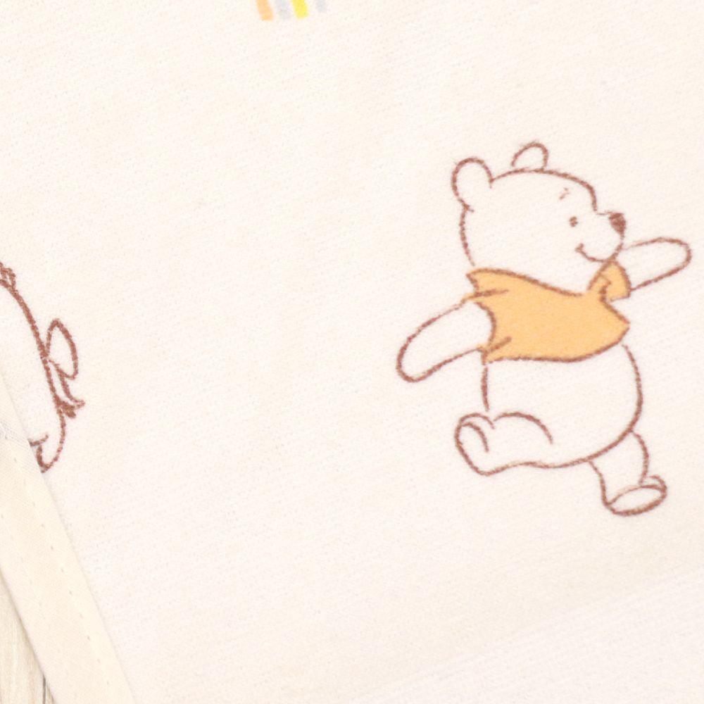 プー＆フレンズ 防水 コットカバー  裏面防水 綿100％ パイル 吸水加工 ネームタグ付き 選べる2サイズ NZ3222-Q/R