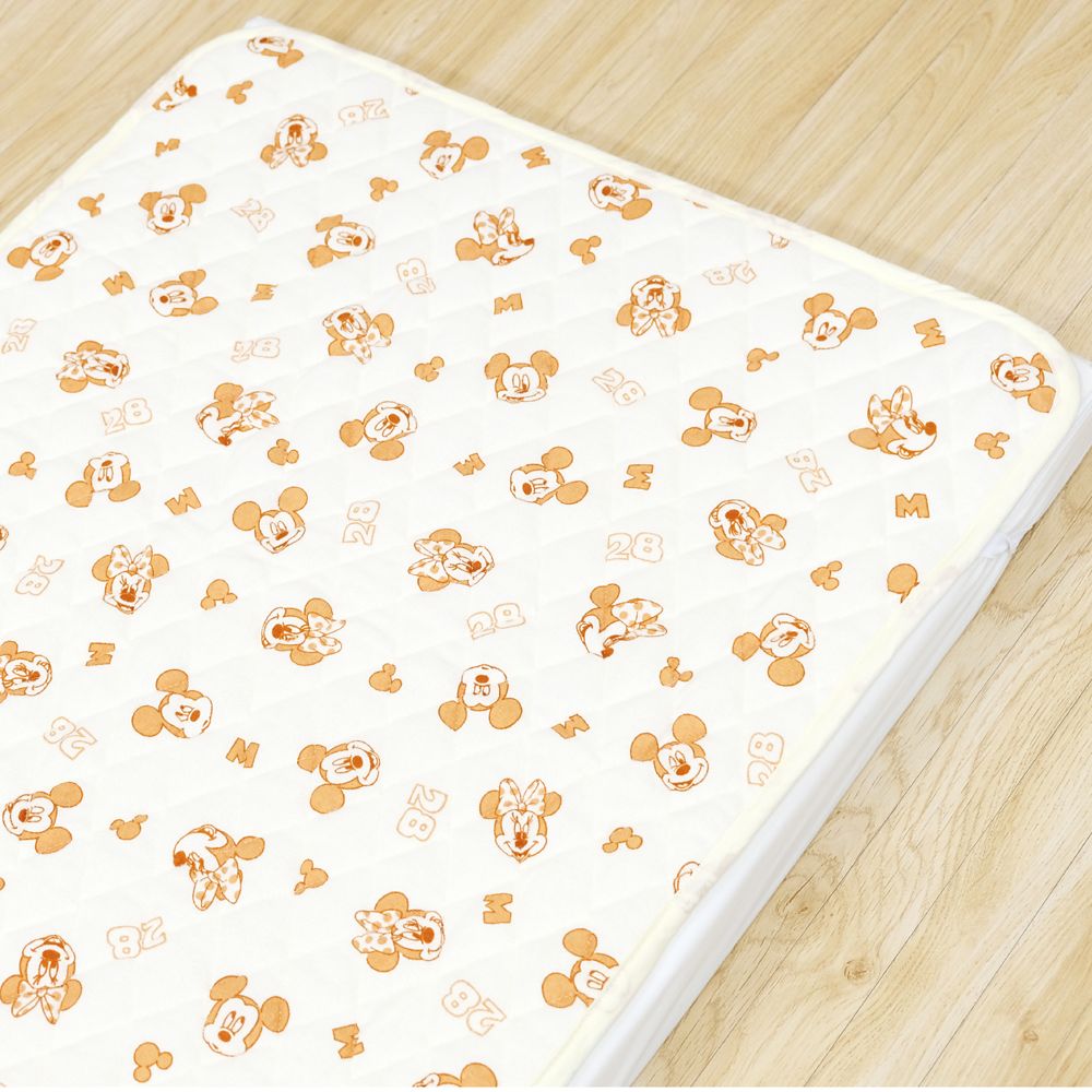 ミッキー ミニー キルトパッド 選べる2サイズ 裏面メッシュ 綿100％ パイル 吸水加工 NZ3221-O/P