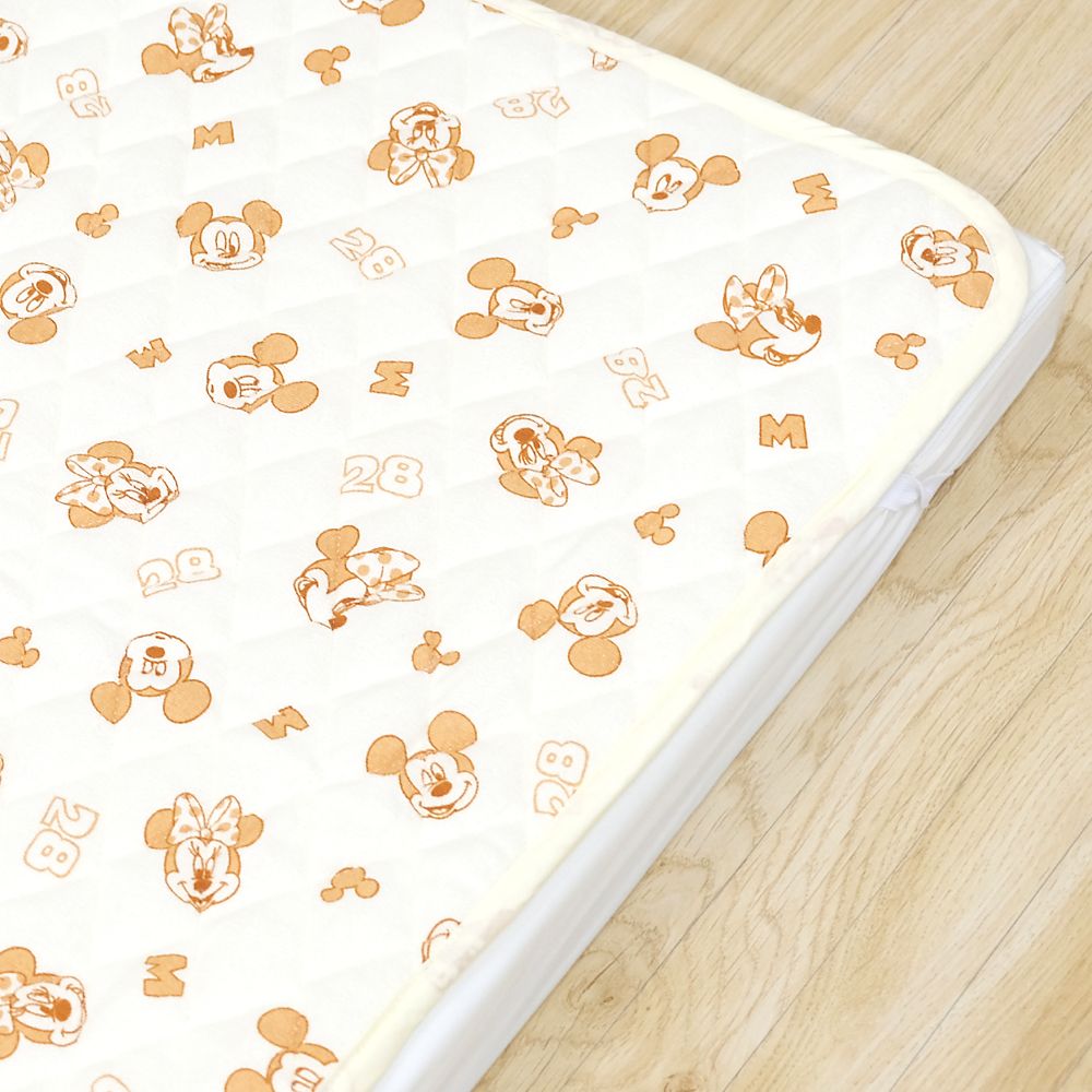 ミッキー ミニー キルトパッド 選べる2サイズ 裏面メッシュ 綿100％ パイル 吸水加工 NZ3221-O/P