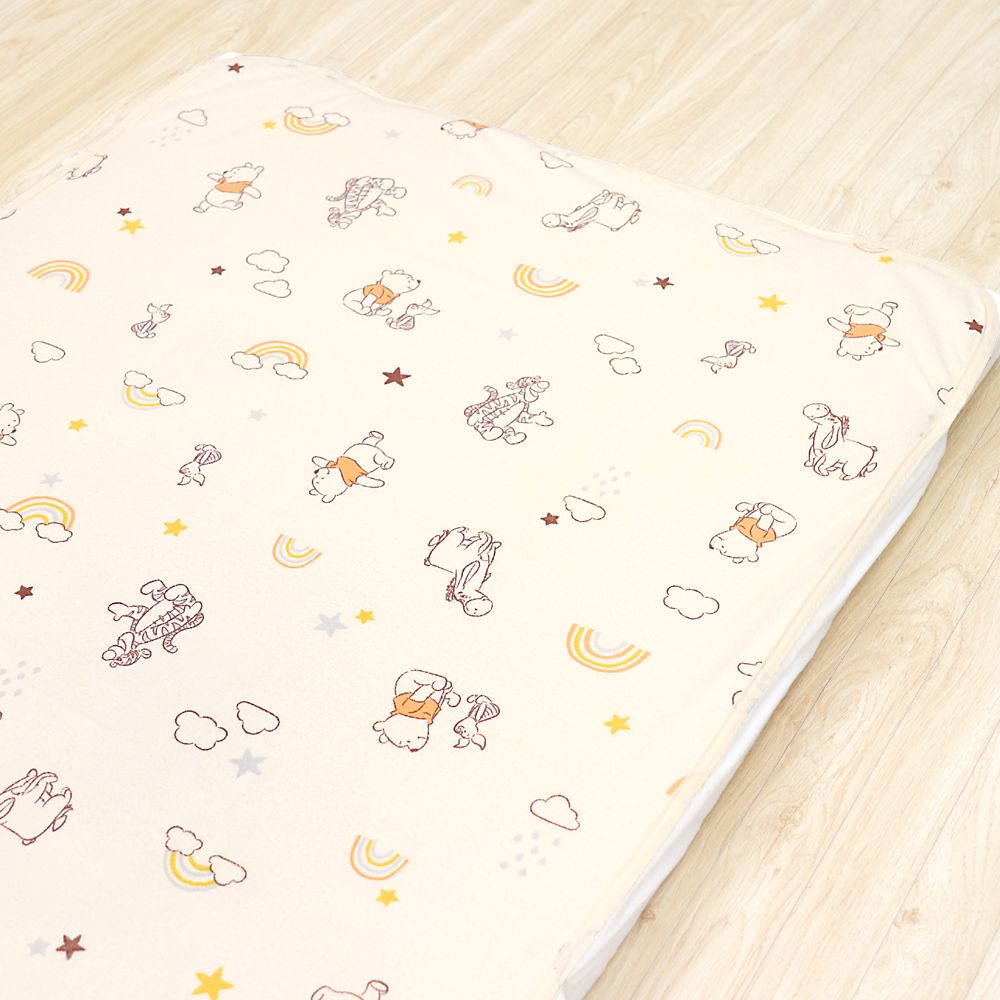 プー＆フレンズ 防水シーツ 選べる2サイズ 綿100％ パイル 吸水加工 NZ3222-B/C