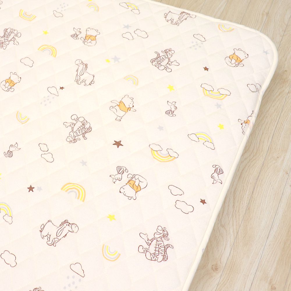 プー＆フレンズ 防水キルトパッド 選べる2サイズ 綿100％ パイル NZ3222-D/E