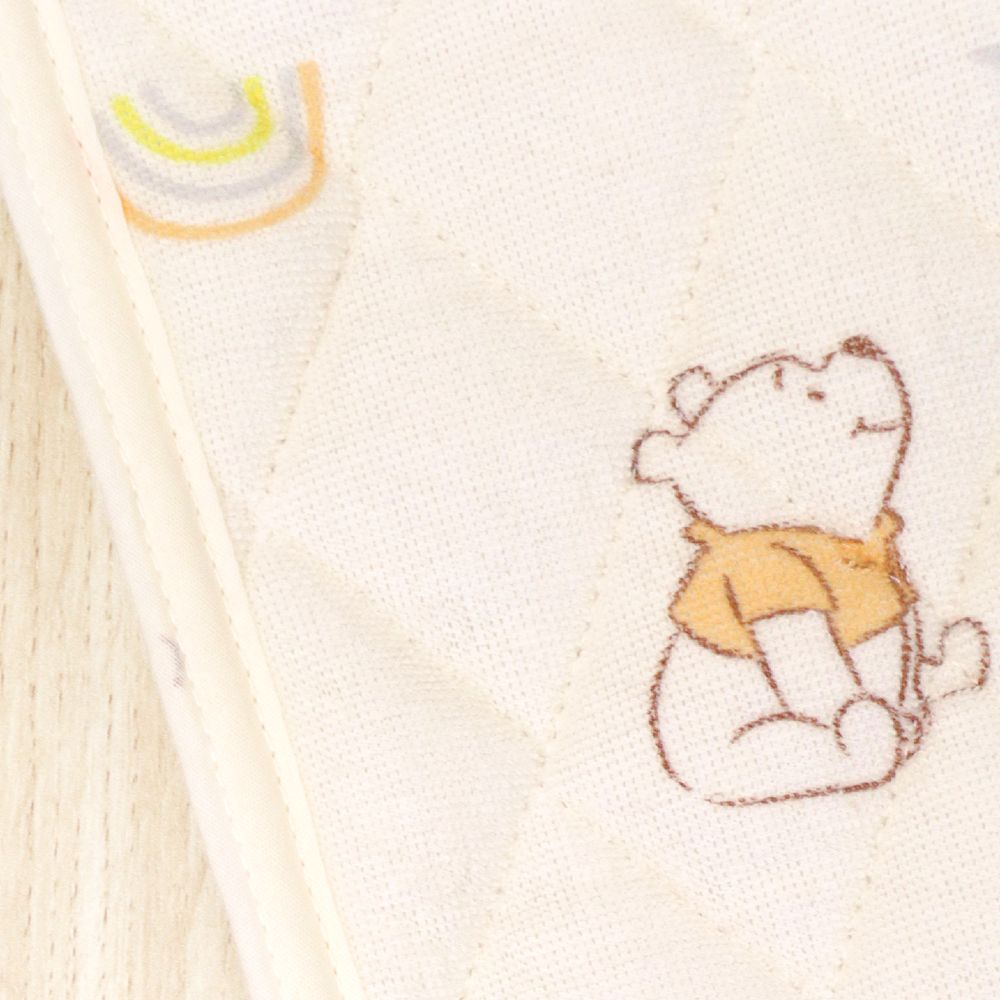 プー＆フレンズ コットカバー キルト 裏面メッシュ 綿100％ パイル 吸水加工 ネームタグ付き 選べる3サイズ NZ3222-F/G/H