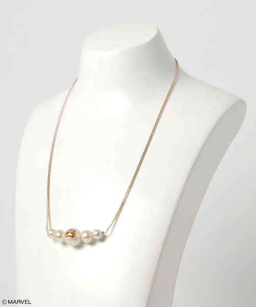 MARVEL マーベル コットンパール ネックレス