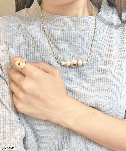 MARVEL マーベル コットンパール ネックレス