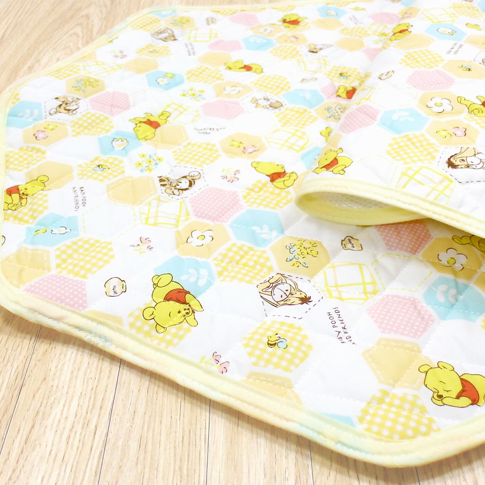 プー＆フレンズ コットカバー キルト 裏面メッシュ ネームタグ付き 選べる3サイズ NZ8120-F/G/H