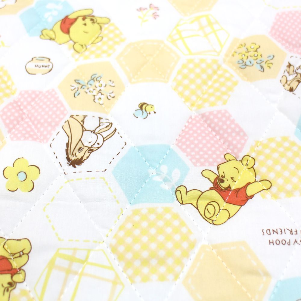 プー＆フレンズ コットカバー キルト 裏面メッシュ ネームタグ付き 選べる3サイズ NZ8120-F/G/H