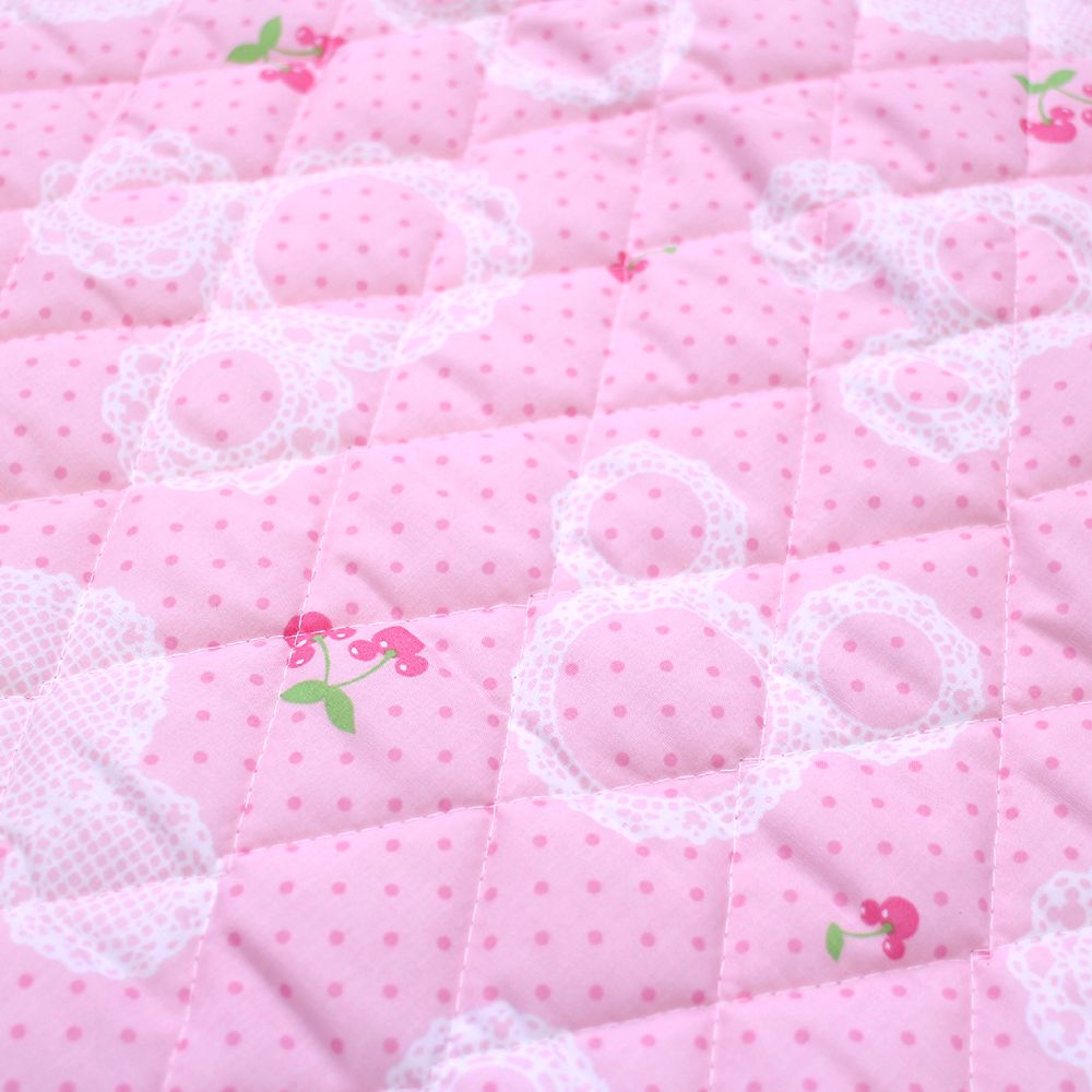 ミッキーアイコン コットカバー キルト 裏面メッシュ ネームタグ付き 選べる3サイズ ピンク NZ8122-F/G/H