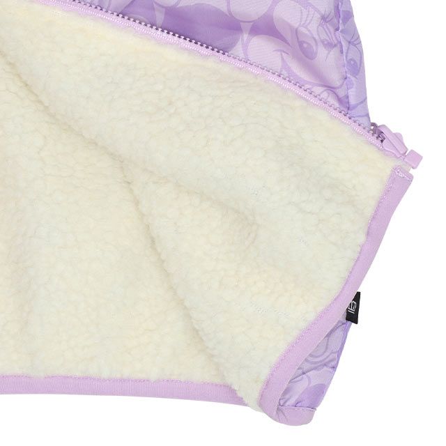 【ベビードール】ミニー アウター 6050K / リバーシブル ベビーサイズ キッズ トップス 長袖 ブルゾン 羽織り ノーカラー ボア ゆったり 秋冬