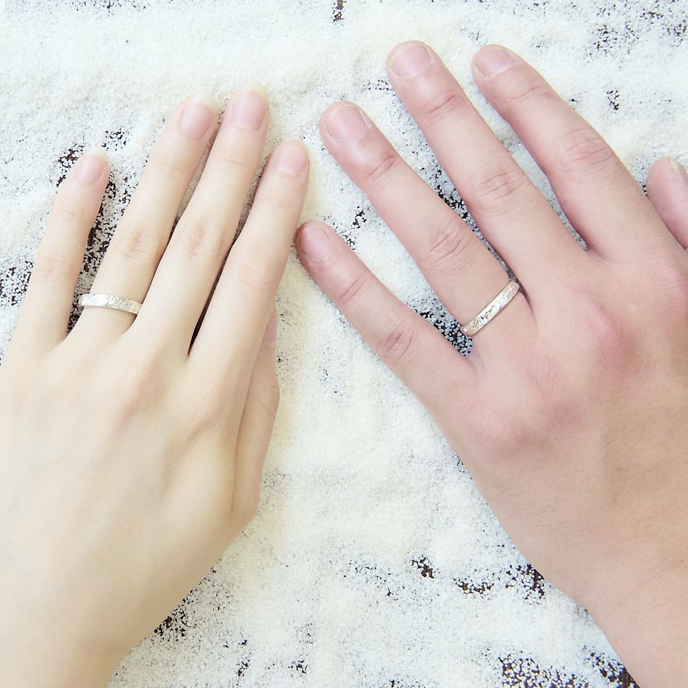 【ザ・キッス】DI-SR713 スティッチ /ハワイアン彫りシルバーリング