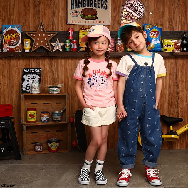 公式 ショップディズニー ベビードール ディズニー デニム サロペット 6546k