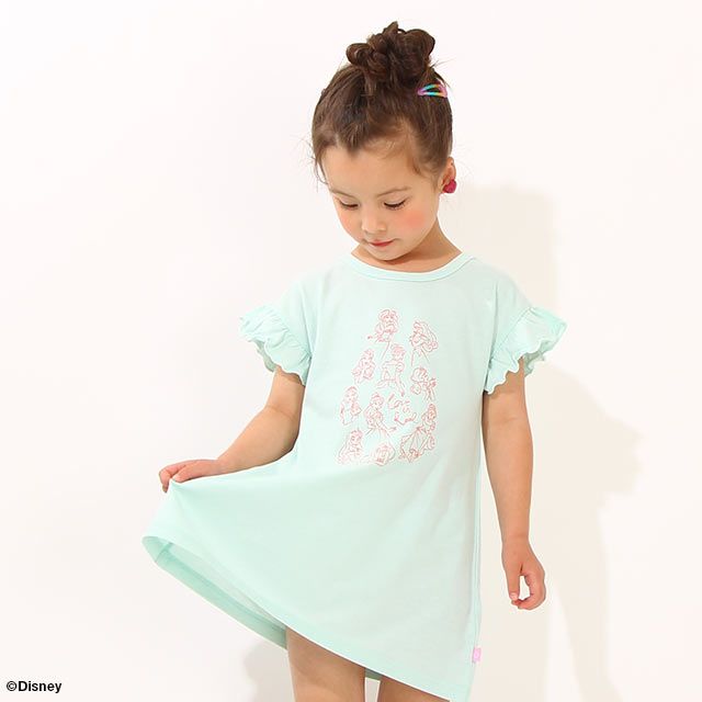 公式 ショップディズニー ディズニー プリンセス袖フリルワンピース 6866k プリンセス