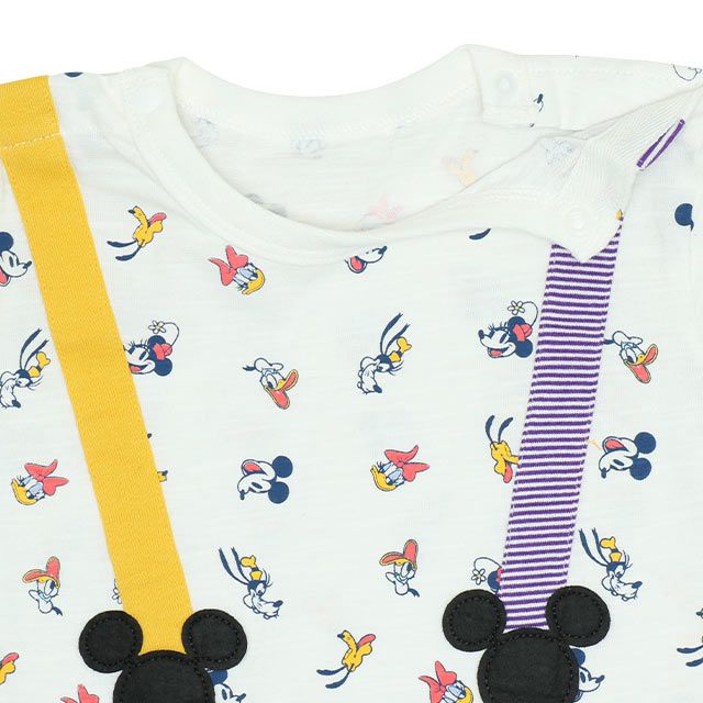 【ベビードール】ミッキー ギフトBOX付き 5点ギフトセット 6262B 【DY】 / ベビーサイズ 赤ちゃん 出産祝い 贈り物 プレゼント ベビー服 ベビー用品 半袖 Tシャツ ズボン モンキーパンツ スタイ クリップ 巾着 コーデセット