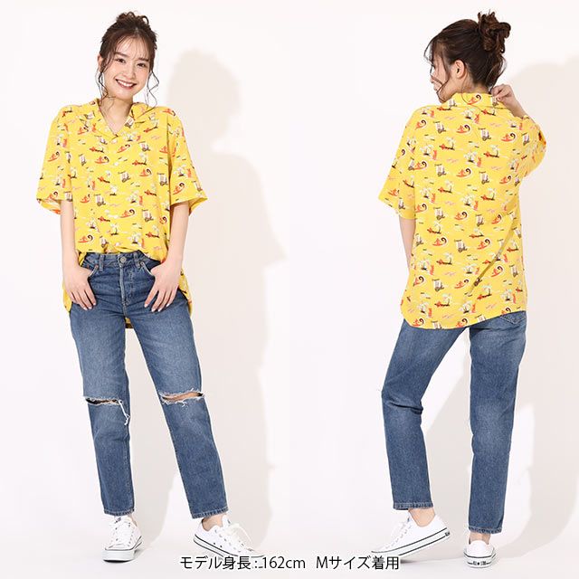 公式 ショップディズニー ベビードール 親子お揃い ディズニー Surf総柄シャツ 6566a