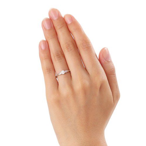 【ザ・キッス】 [受注生産] アリエル エンゲージリング DI-60617021/ F / VS2 / EX / プラチナ素材