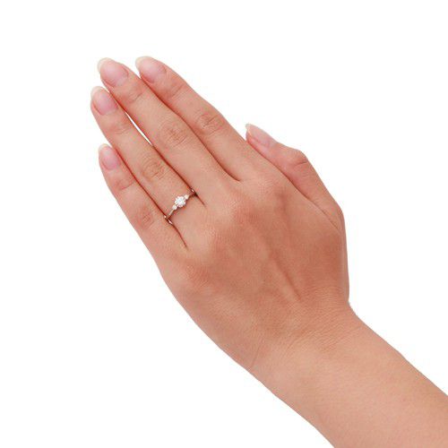 【ザ・キッス】 [受注生産] ミッキーマウス エンゲージリング DI-60645001/ F / VS2 / EX (ダイヤモンド) / プラチナ素材