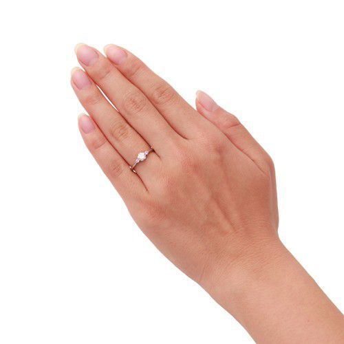 【ザ・キッス】 [受注生産] ミッキーマウス エンゲージリング DI-60645002 / F / VS2 / EX (ピンクサファイア) / プラチナ素材