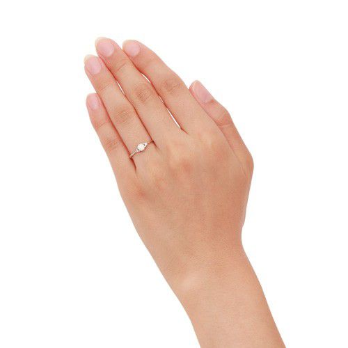 【ザ・キッス】 [受注生産] ミッキーマウス エンゲージリング DI-60645022 / F / VS2 / EX (ピンクサファイア) / プラチナ素材