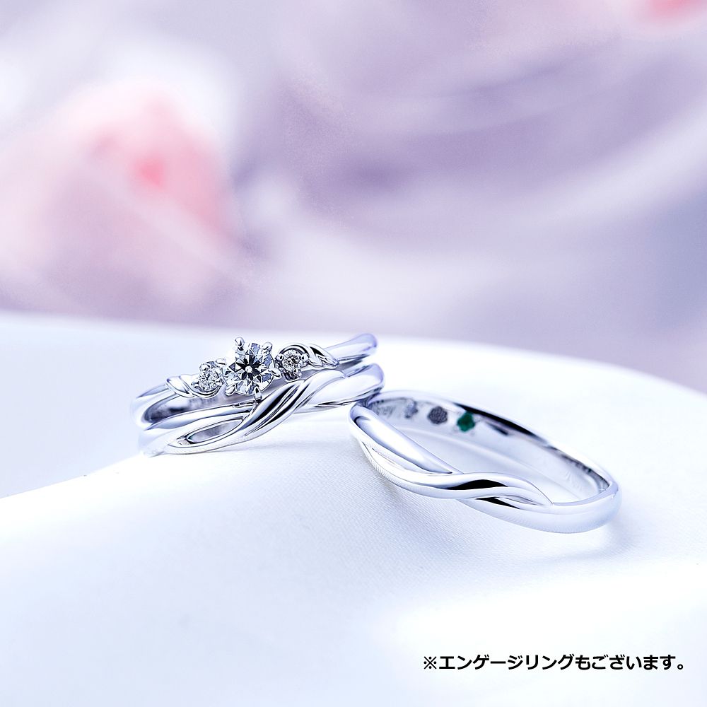 【ザ・キッス】 [受注生産] アリエル マリッジリング DI-7061117052 レディース / プラチナ素材