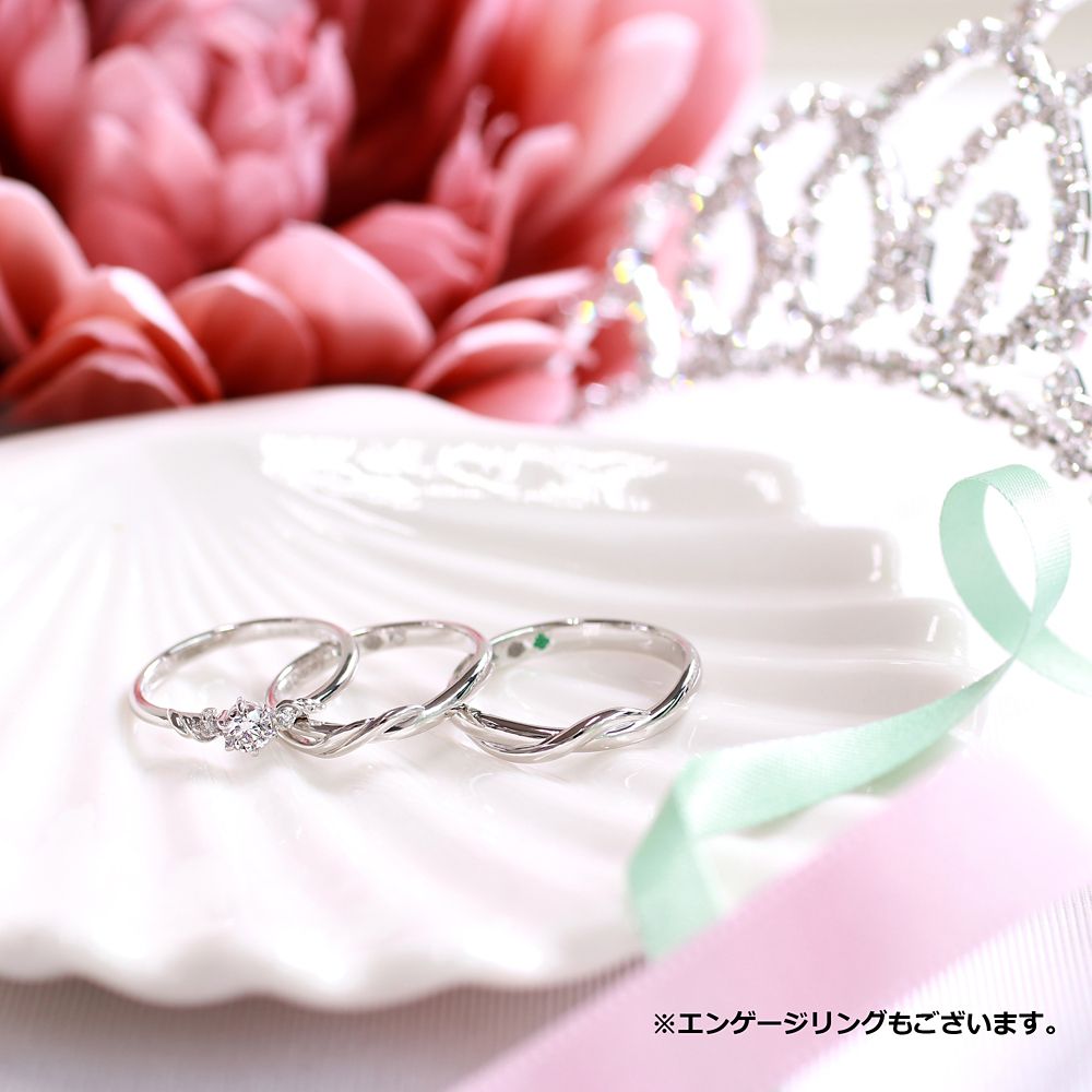 【ザ・キッス】 [受注生産] アリエル マリッジリング DI-7061117052 レディース / プラチナ素材