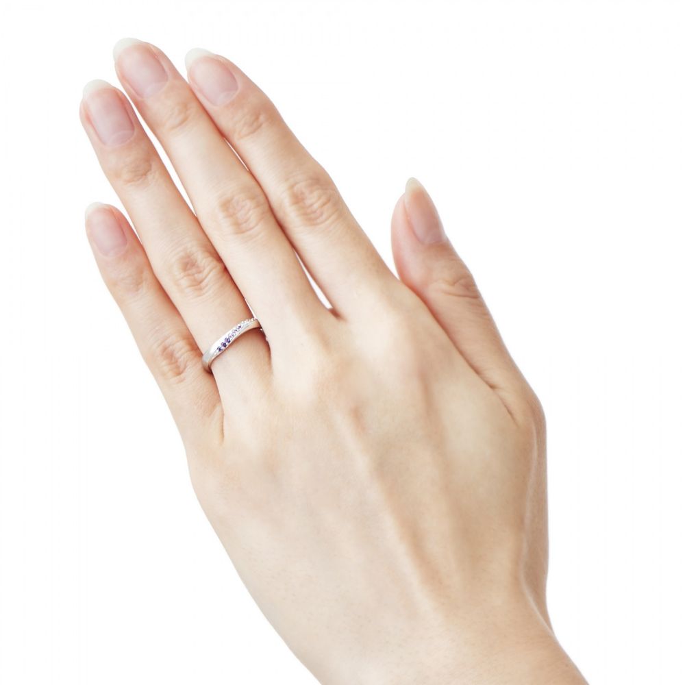 【ザ・キッス】 [受注生産] ラプンツェル マリッジリング DI-7061117072 レディース / プラチナ素材