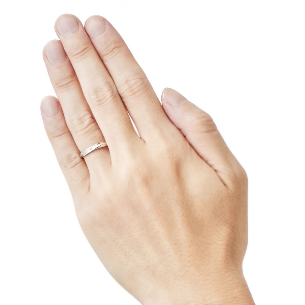 【ザ・キッス】 [受注生産] ラプンツェル マリッジリング DI-7061117082 メンズ / プラチナ素材