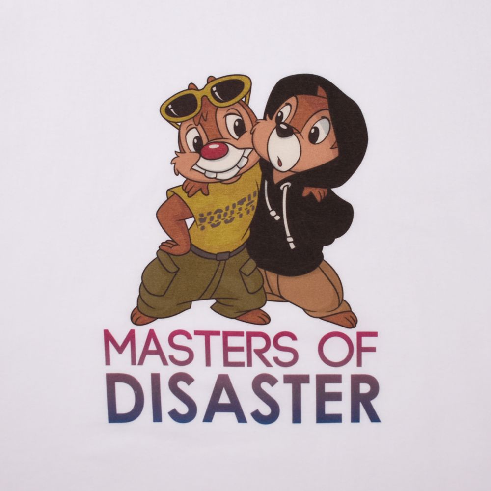 【Disney】チップ＆デール/MASTERS OF DISASTER/Tシャツ(PONEYCOMB TOKYO)