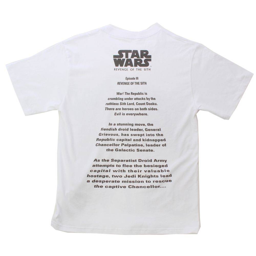 公式 ショップディズニー スター ウォーズ エピソード3 シスの復讐 オープニングクロールtシャツ