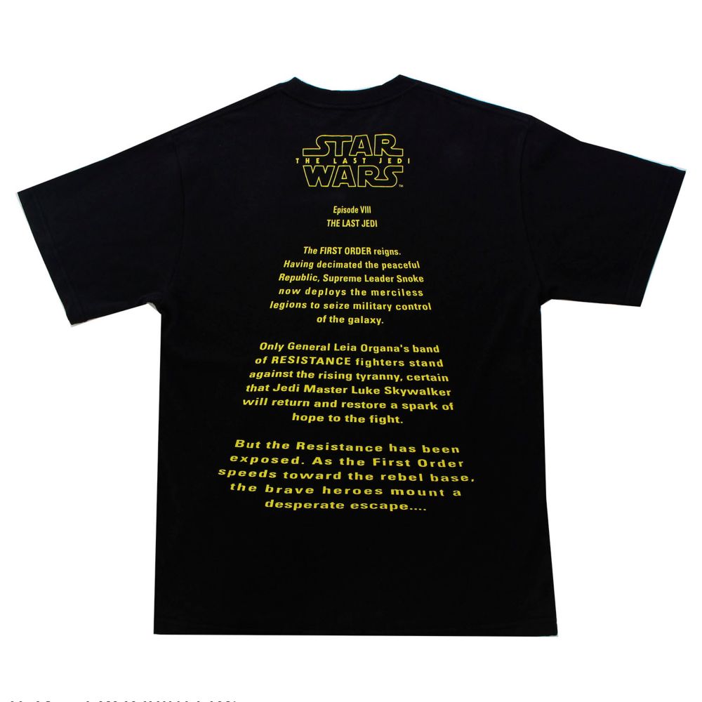 『スター・ウォーズ/最後のジェダイ』/オープニングクロールTシャツ