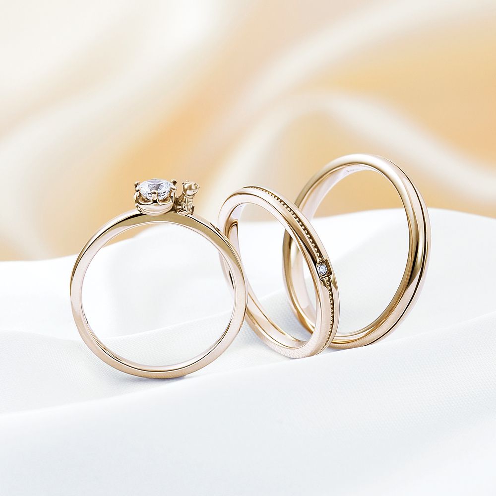 【ザ・キッス】 [受注生産] くまのプーさん マリッジリング DI-7331115011 レディース / ゴールド素材