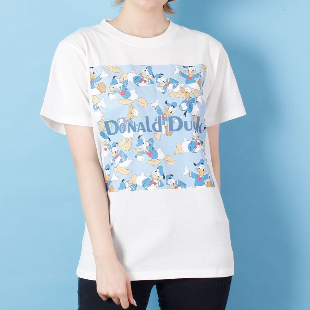 公式 ショップディズニー ドナルドダック 柄プリントtシャツ