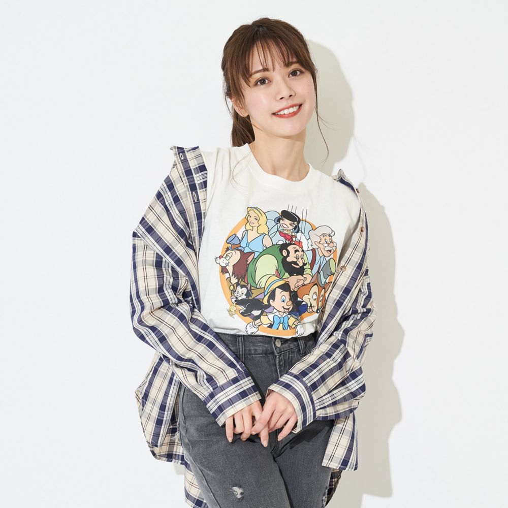 ピノキオ/サークルデザインTシャツ(PONEYCOMB TOKYO)