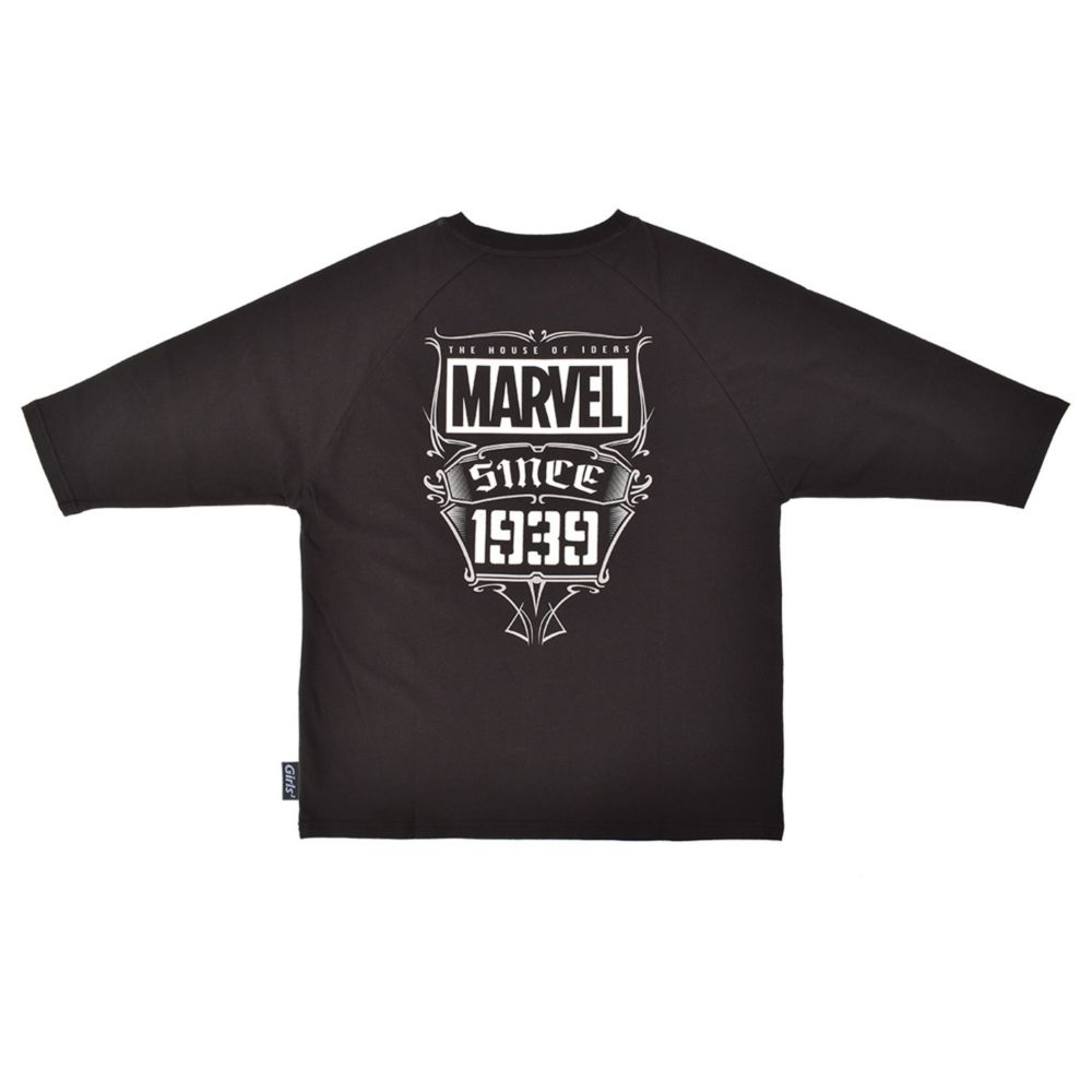 MARVEL/ロゴ/ラグランスリーブTシャツ(PONEYCOMB TOKYO collection with Girls2)
