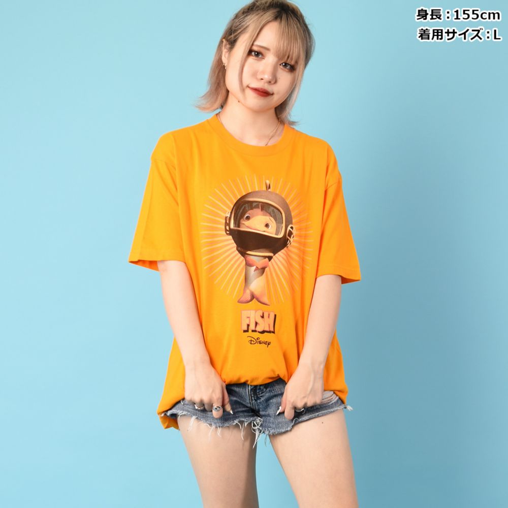 公式 ショップディズニー 受注 12月中旬頃よりお届け チキン リトル フィッシュ Tシャツ Poneycomb Tokyo