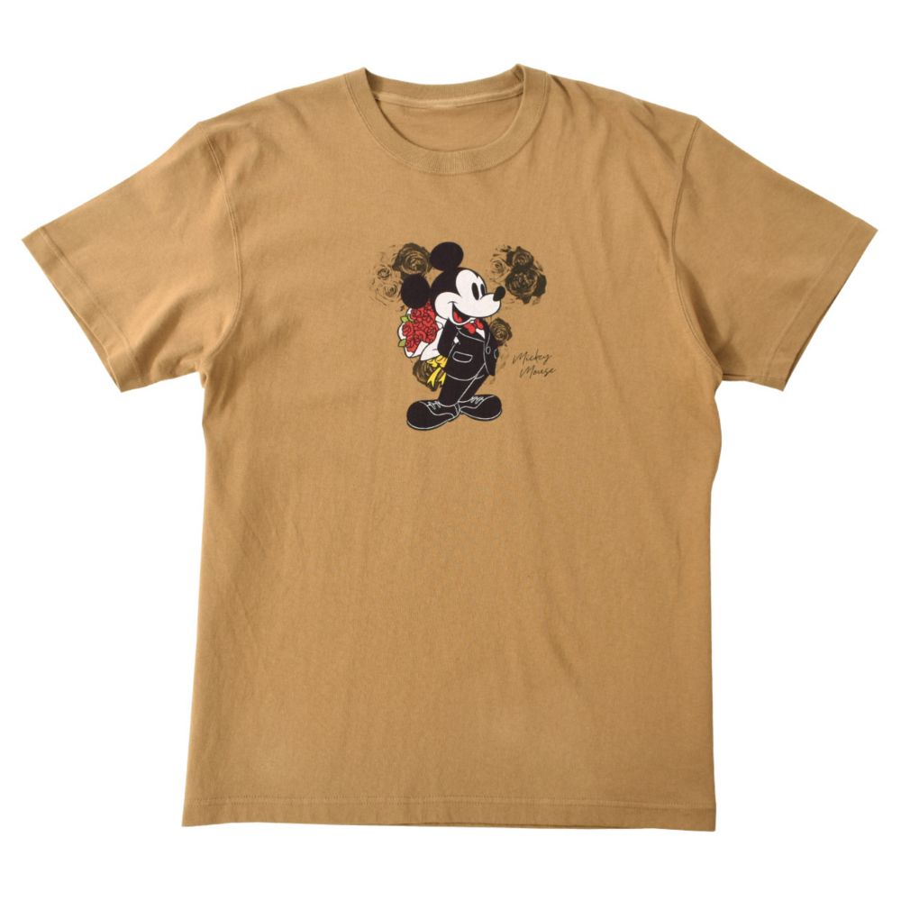 ミッキーマウス/スタンディングデザインTシャツ(PONEYCOMB PLATINUM)