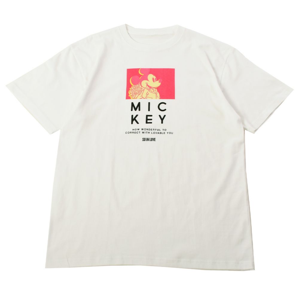 【公式】ディズニーストア.jp | ミッキーマウス/スクエアネオンデザインTシャツ(PONEYCOMB PLATINUM)