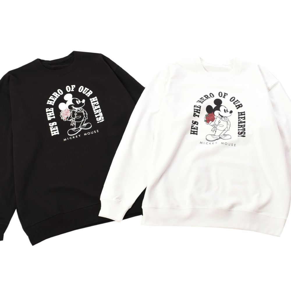 ミッキーマウス/スタンディングデザイン スウェット(PONEYCOMB PLATINUM)