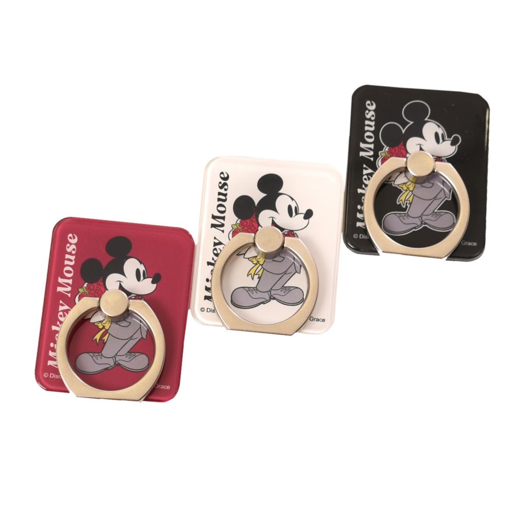 公式 ショップディズニー ミッキーマウス スマホリングb Poneycomb Platinum