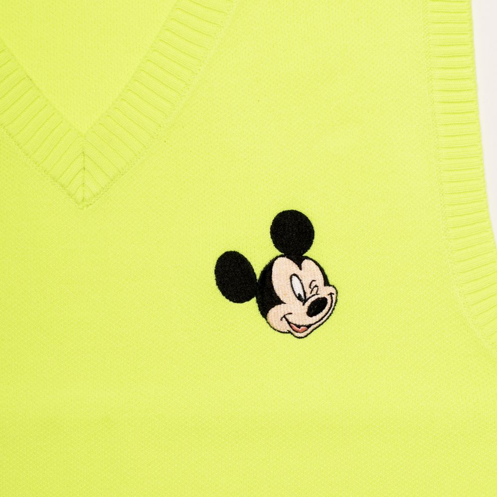 ミッキーマウス 刺繍ニットベスト