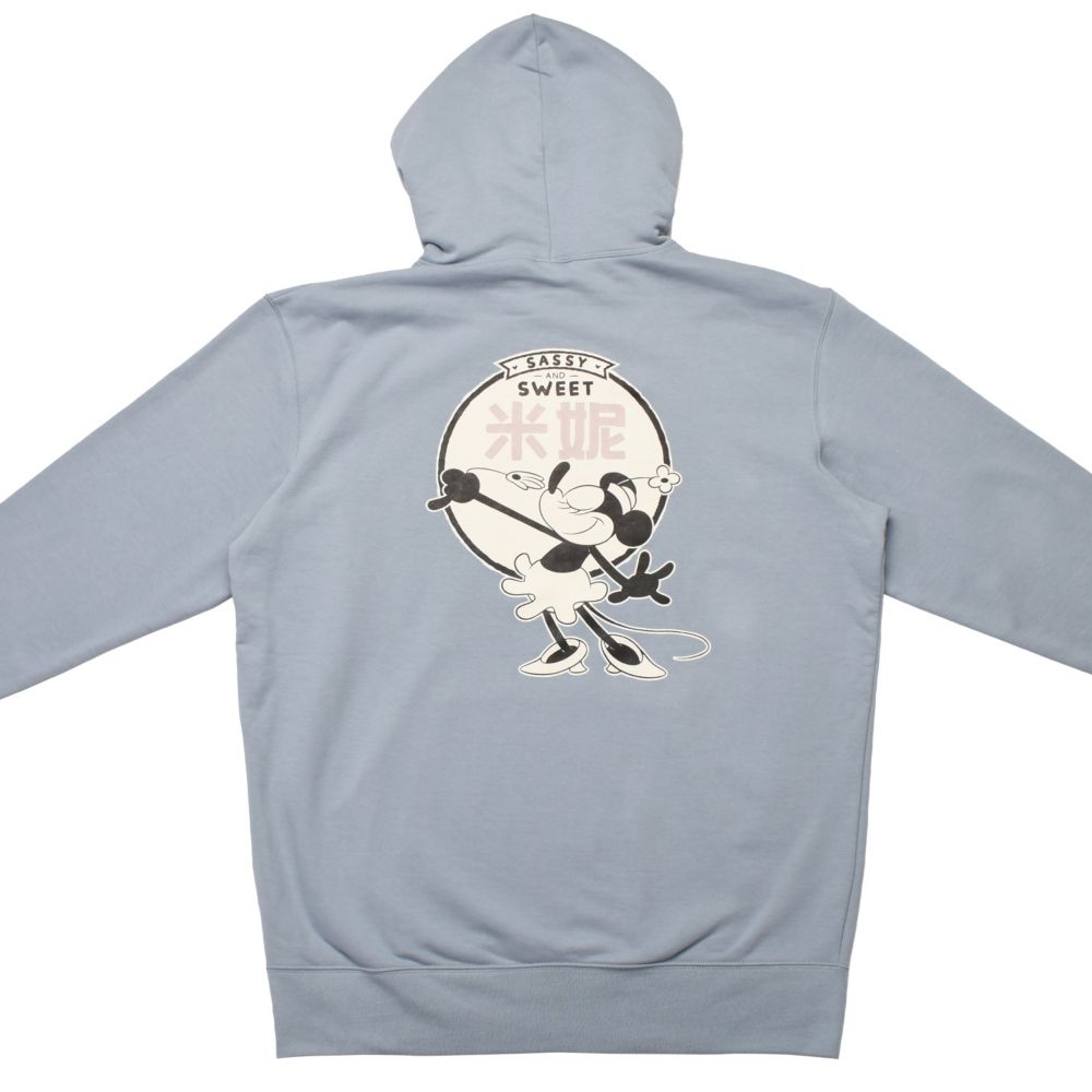 ミニーマウス　チャイニーズアート裏毛パーカー