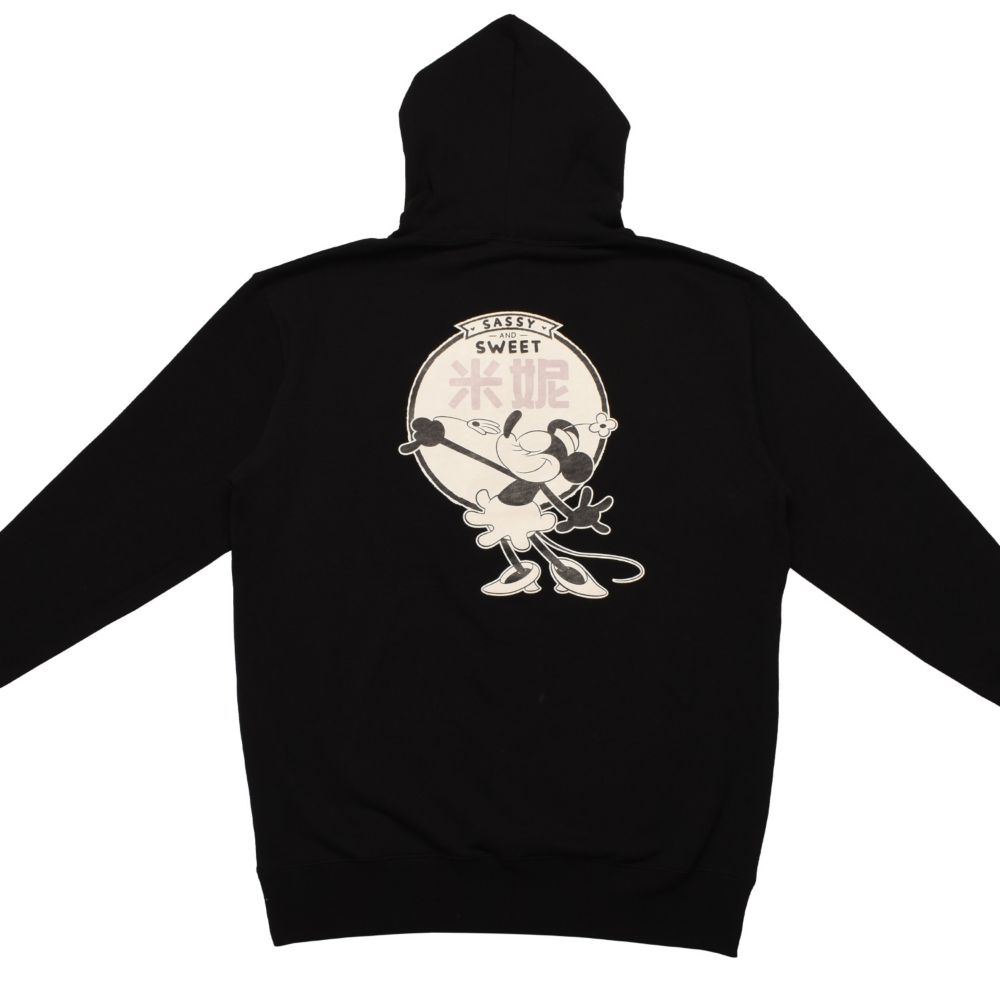 ミニーマウス　チャイニーズアート裏毛パーカー